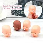 Material Mini Doll Heads With Nipple Feeder Red Pink Lips Sleeping Baby Head