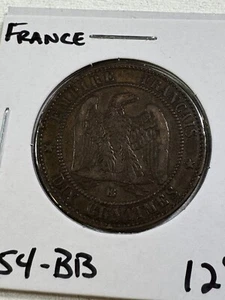 1854-BB France 10 Centimes - Picture 1 of 6