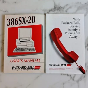 User's Manual For Vintage Packard Bell Pack-Mate X20 PB 55A 386SX-20 Computer - Picture 1 of 12