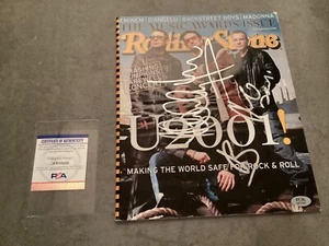 U2 BONO ADAM CLAYTON SIGNED ROLLING STONE MAGAZINE AUTOGRAPH PSA/DNA COA - Picture 1 of 4