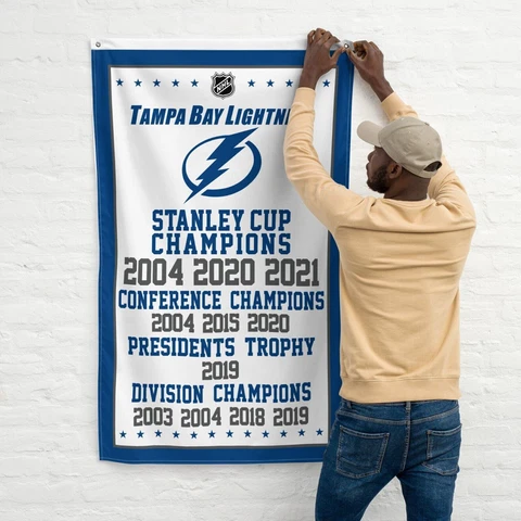 Premium Flag Tampa Bay Lightning 3x5 ft NHL Hockey Stanley Cup Champions Banner Cover