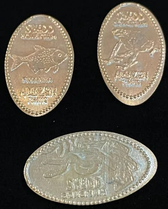 Shedd Aquarium Chicago Amazon Amazon Piraña Rana Serpientes Lote de 3 Monedas de Centavo Alargadas - Imagen 1 de 8