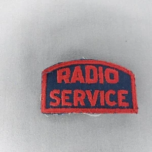 Radio Service Toppa pannocchia formaggio rosso blu 1 3/4"" x 3 - Foto 1 di 2