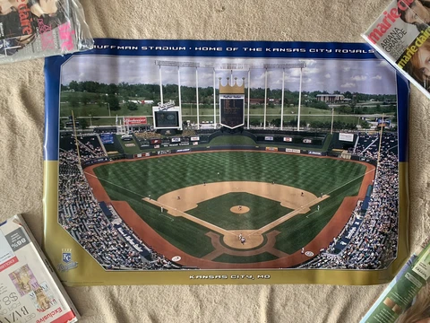 Kauffman Stadium- Kansas City Royals 24X36 Baseball Poster (New/Sealed) Cover
