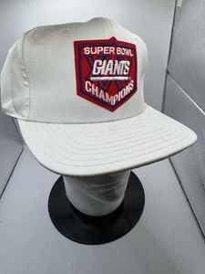 Vintage 1991 Super Bowl XXV Champion Hat Snapback Bills Vs Giants White FastShip - Picture 1 of 6