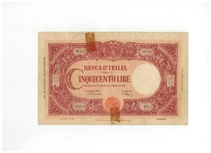 Italien 1946 500 Lire Banknote - Bild 1 von 2