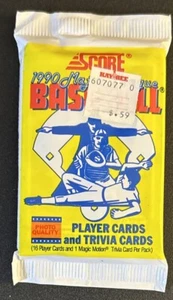 1990 Score Baseball Pack w/ KayBee Sticker Greg Gagne Twins Keith Miller Mets - Picture 1 of 2