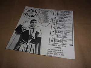 45 giri LE FIABE DI MAGO ZURLI' pubblicitario interno al disco (solo volantino) - Foto 1 di 1