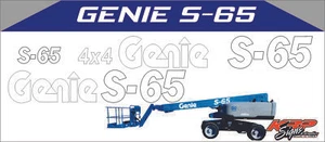 Genie S-65 Vinyl Decal Set - Picture 1 of 1