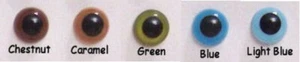 Sassy Bears 15mm Safety Eyes for bears, dolls, crafts (10 pairs) Plastic Washers - Picture 1 of 2