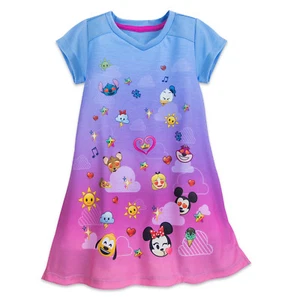 Disney MICKEY MINNIE MOUSE ALICE NIGHTSHIRT Child Small 5 6 Pajamas Nightgown - Picture 1 of 2