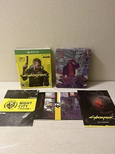 Cyberpunk 2077 - Microsoft Xbox One Steelbook Slipcover Inserts Map Pics No Game - Picture 1 of 3
