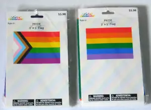 Bandera Orgullo Arco Iris DOS banderas 3' X 5' - Imagen 1 de 5