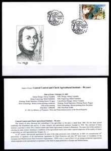 50J.Untersuchungsamt.Junge Frau m.Früchten,Apfel.FDC+Beschreibung.Slowakei 2001  - Bild 1 von 1