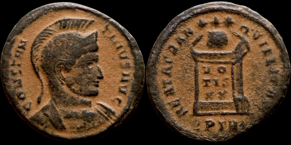 Constantine I. Ancient Roman Coins. AD 307-337. Æ 19 mm. 2,74 gramm. #1444 - Image 1 of 1