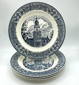 4 Set Vtg Cavalier Ironstone Royal China USA Colonial Heritage 10" Dinner Plates - Picture 1 of 9