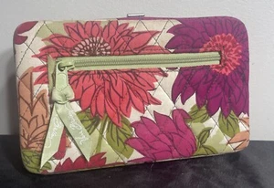 Vera Bradley bunte Damen-Geldbörse mit Blumenmuster neu ohne Etikett ohne umlaufender Reißverschluss Druckverschluss - Bild 1 von 6