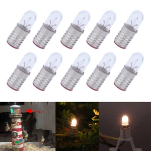 10x REPLACEMENT LIGHT BULBS FOR MR CHRISTMAS HOLIDAY LIGHTHOUSE With No Sound - Picture 1 of 7
