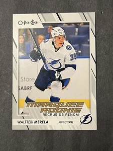 Waltteri Merela 2023-24 O-Pee-Chee #590 Marquee Rookie RC Tampa Bay Lightning - Picture 1 of 2