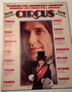 Circus Mag Jan 1976 Ray & Dave Davies Cover Kiss Articles/ Pics Aerosmith Dylan - Picture 1 of 8