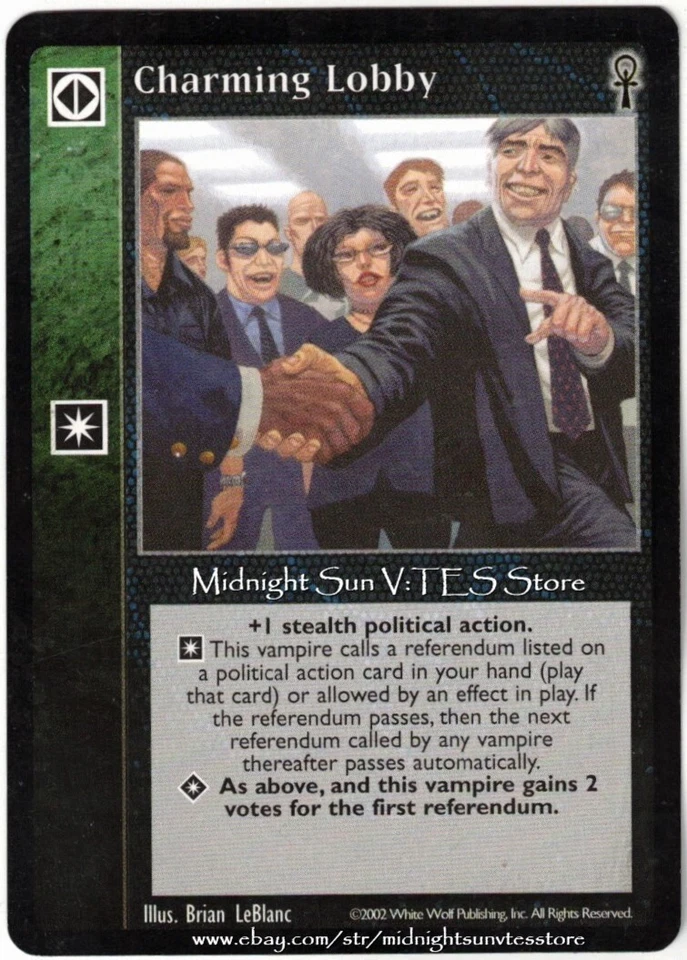 Charming Lobby Camarilla Edition V:TES VTES Vampire CCG - Image 1 of 1