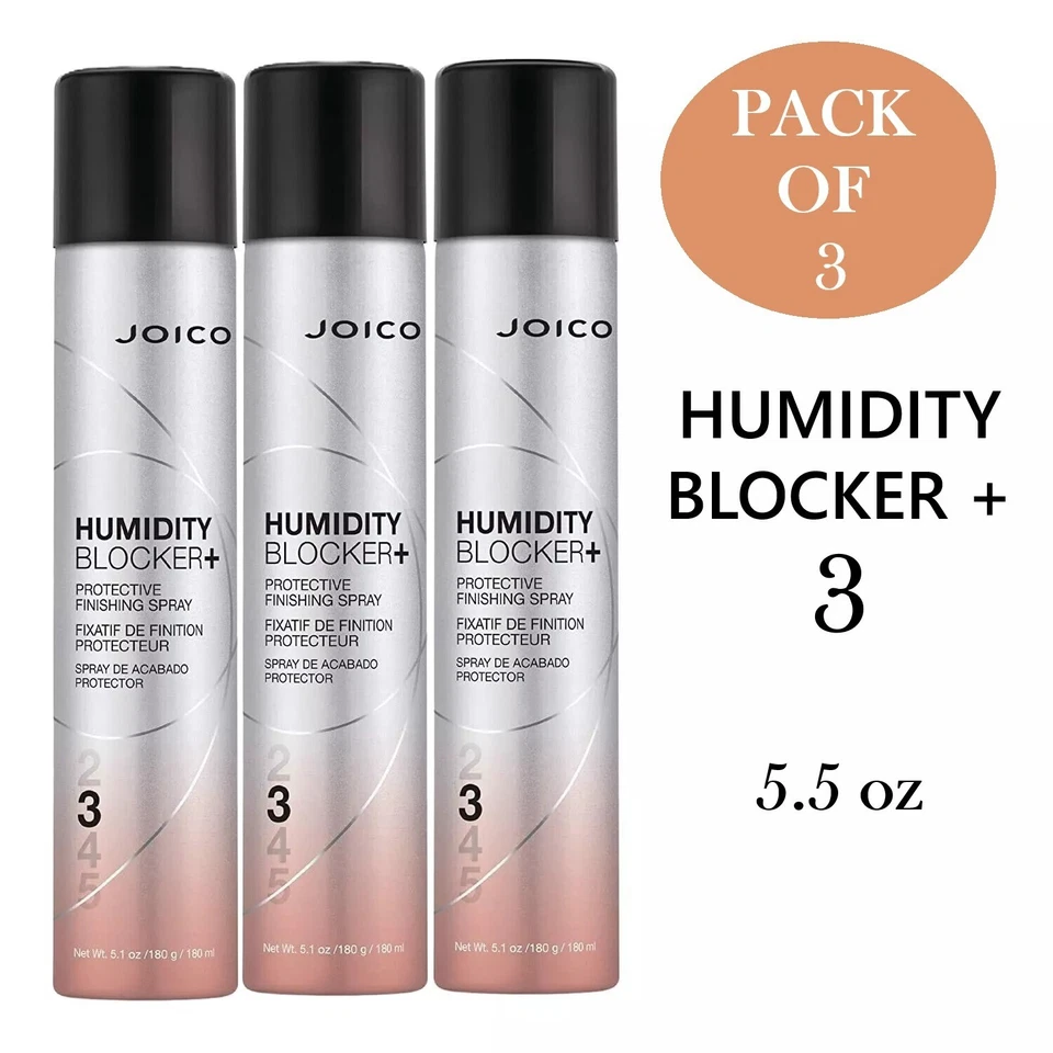 3xJoico Humidity Blocker+ #3 Finishing Spray  5.5oz  PACK OF 3 -new FREE SHIPPIN - Image 1 of 1