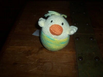 Duck Chick Animal Adventure Plush Knit Yellow Squishy Stuffed Animal Bean Bag - Image 1 of 4