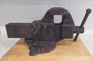 Columbian Bench Vise, Model 604, 4" Jaws, w/ Swivel Base, Heavy Duty, vice - Picture 1 of 13