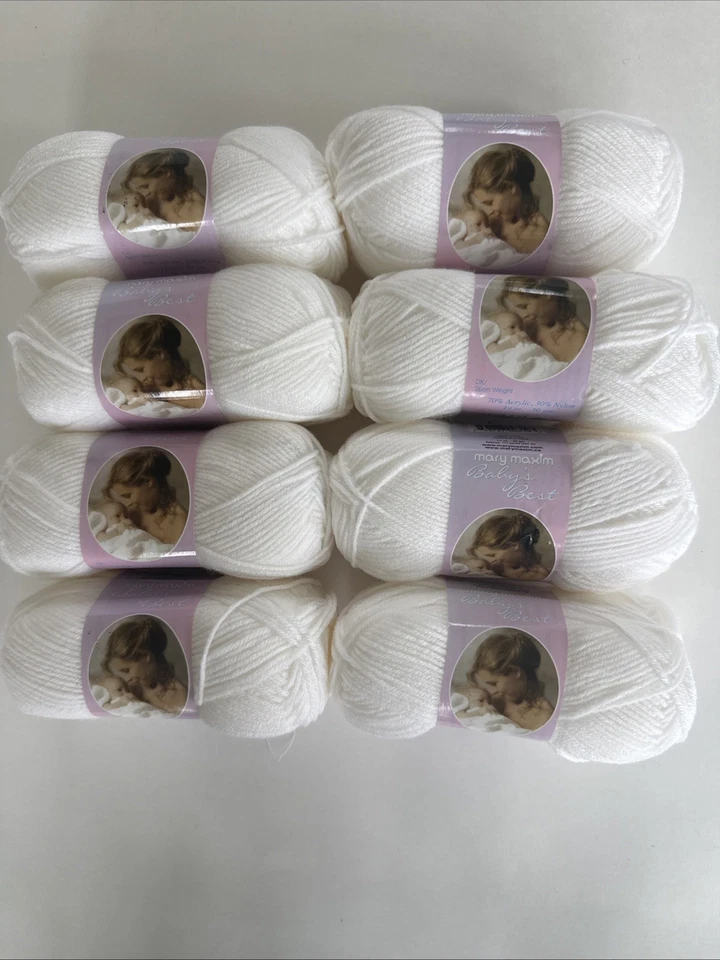 Mary Maxim Babys Best Yarn White 445645