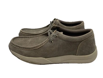 Roper Men’s 9D Clearcut Low Brown Leather Slip-On Shoes - Image 1 of 4