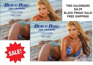 2 x 2026 BEACH BUNS HOT GIRLS PIN UP CALENDAR sexy babe gift BLACK FRIDAY SALE - Picture 1 of 9
