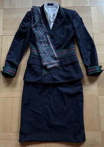ALITALIA AIRLINES CABIN CREW FLIGHT ATTENDANT STEWARDESS COSTUME VINTAGE - Picture 1 of 6