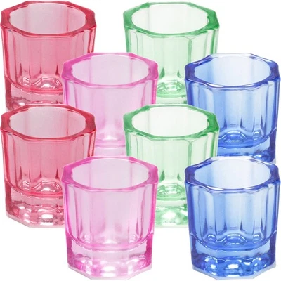 8 pezzi per chiodo in trasparente coppe dappen per unghie multifunzione - Immagine 1 di 4