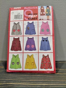 Butterick 5095 Kleinkind Pullover Größe 4-5-6 Schnittmuster ungeschnitten - Bild 1 von 4