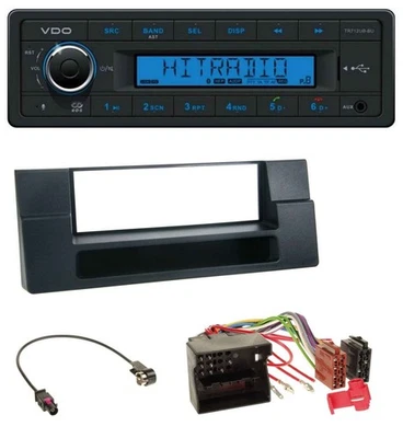 VDO Bluetooth AUX USB MP3 Autoradio für BMW X5 E53 5er E39 Quadlock Ablagefach - Bild 1 von 4