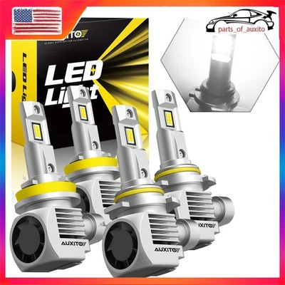 2Pcs LED Headlight Bulbs 9005 H11 Fog Light White 6000K High Power Lamp 200W - Image 1 of 4