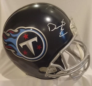 Darrynton Evans Signed Riddell Titans F/S Helmet Replica JSA Missing Card - Picture 1 of 4
