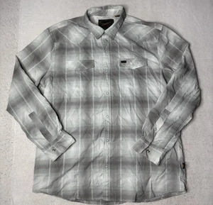 Howler Brothers Pearl Snap Long Sleeve Plaid Shirt Men’s Size Large - Picture 1 of 4