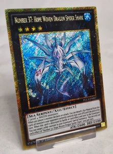 PGL3-DE007 Nummer 37: Hoffnung Gewebter Drache Spinnenhai 1. Auflage NM Yugioh Karte - Bild 1 von 2
