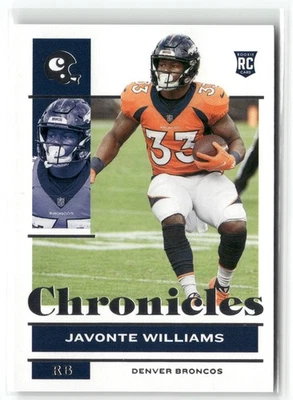 2022 Panini Javonte Williams Rookie Rookie Denver Broncos #31 - Image 1 of 2