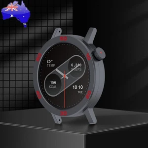 Metal Bezel Replacement Ring Tempered Glass Film for CMF Watch Pro 2(gray red) - Photo 1 sur 10