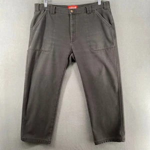 Coleman Fleece Lined Outdoor Work Pants 38x30*28 Grey Warm Pockets Cotton Blend - Picture 1 of 18