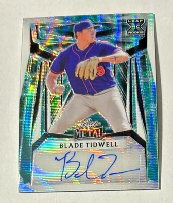 2023 Leaf Metal Blade Tidwell Green Wave X RC Rookie Autograph 2/6 NY Mets! - Image 1 of 3