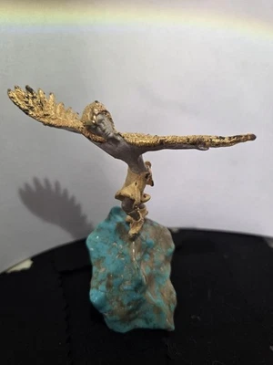 Kachina Dancer Eagle Dance On 绿松石色 — 第 1/4 张图片