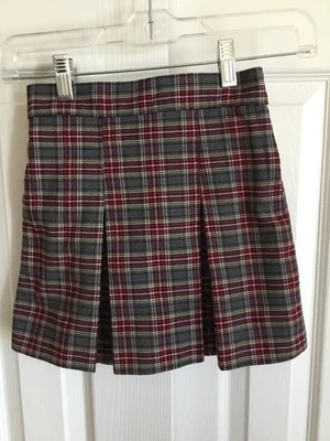 School Apparel Inc. Falda uniforme preescolar plisada a cuadros Challenger talla 3 regular Foto 1 de 4