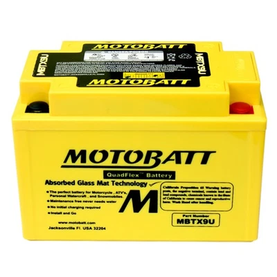 Batería AGM MotoBatt 2008-12 para Honda TRX 700XX 2003-06 Kawasaki KFX 400 KFS Foto 1 de 4