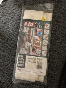 At Home Decor - Window Valance by BagWorks - 12 1/2” X 72” - 100% Cotton - New - Picture 1 of 2