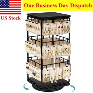 360° Rotating Earring Display Stands for Selling Earring Rack Display Holder - Picture 1 of 11