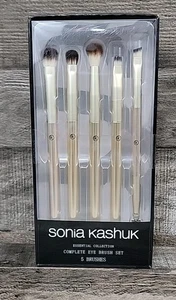 Sonia Kashuk Essential Collection Komplettes Augen Make-up Pinsel Set Gold 5 Stück Neu - Bild 1 von 4