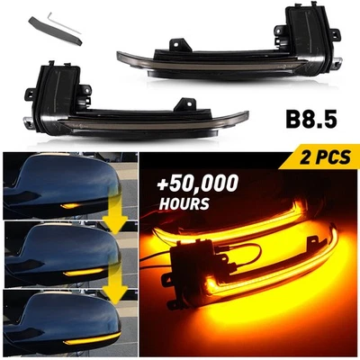 LED Sequential Side Mirror Light Turn for Audi A3 A4 S5 A5 RS3 RS4 RS5 2010-2016 - Image 1 of 4